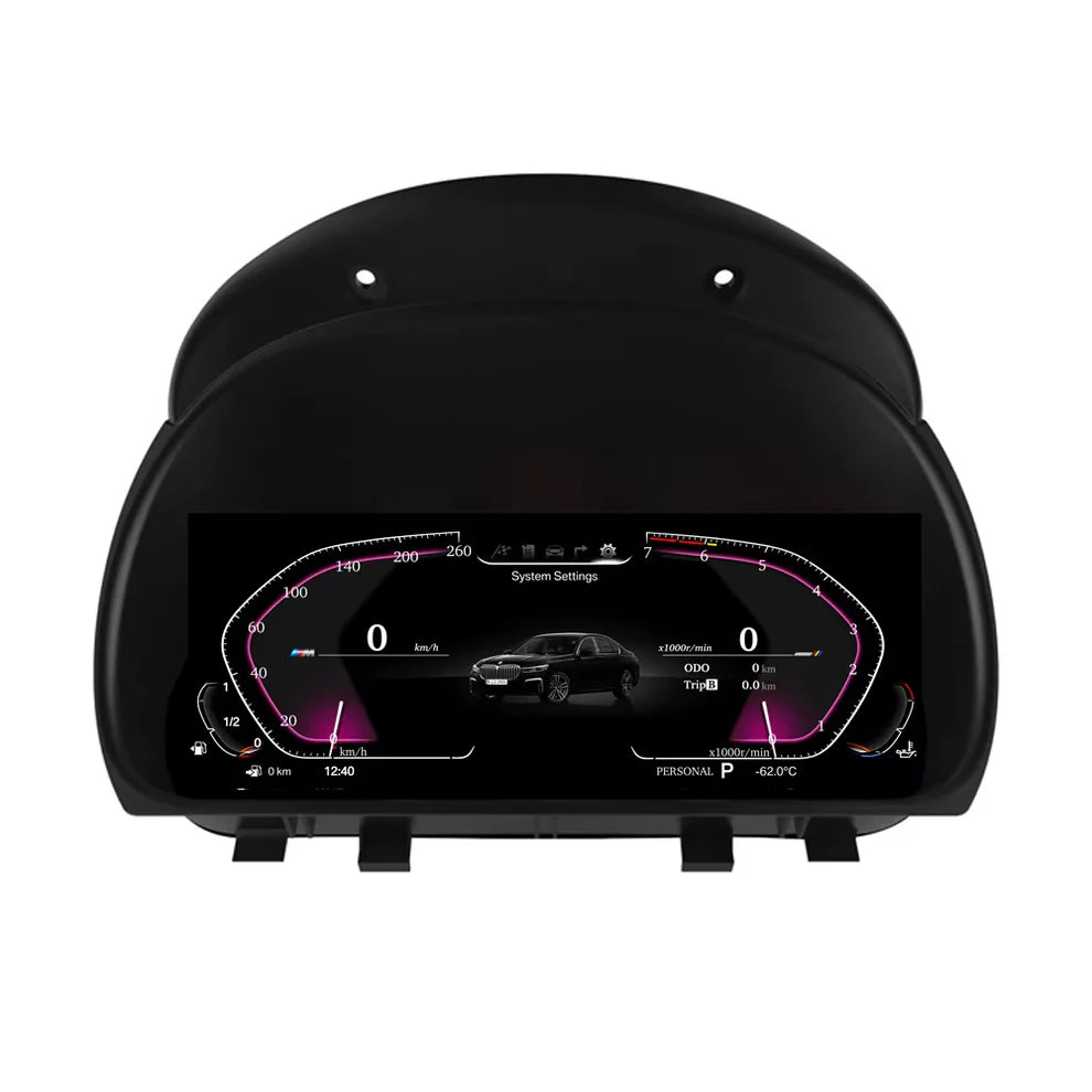 BMW digital instrument cluster by Europa Customs