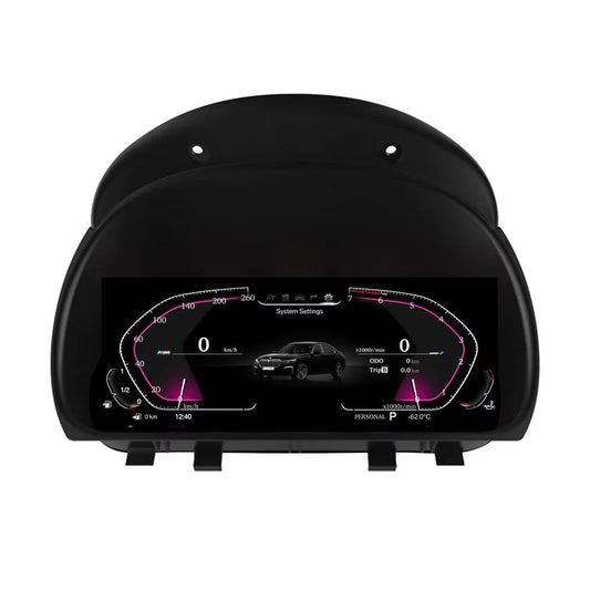BMW digital instrument cluster by Europa Customs