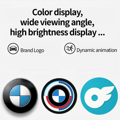 Smart Touch LED Emblem for BMW Anniversary Badge Logo