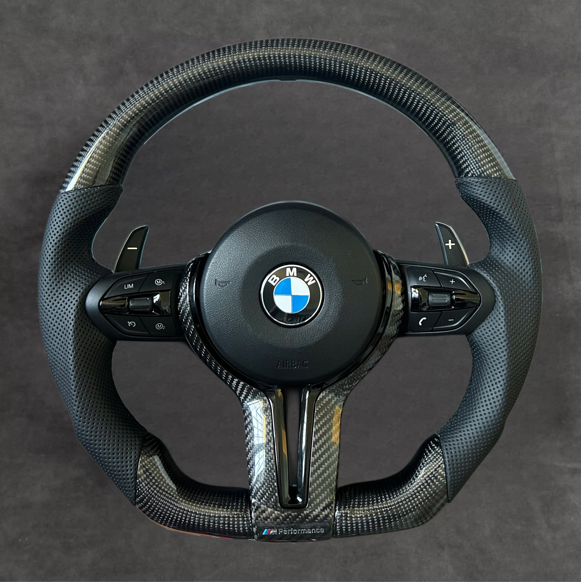 carbon fiber steering wheel by Europa Customs