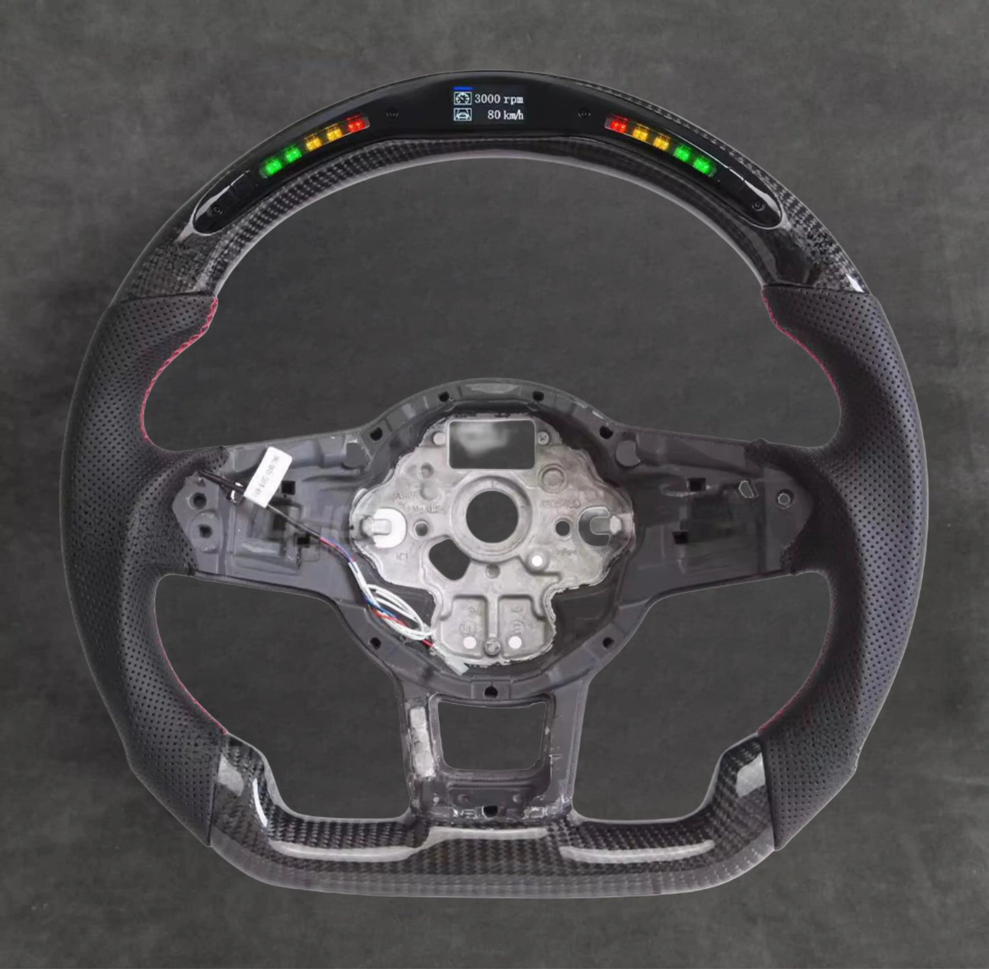 VW carbon fiber steering wheel by Europa Customs