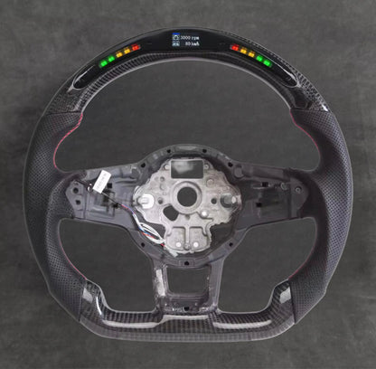 VW carbon fiber steering wheel by Europa Customs
