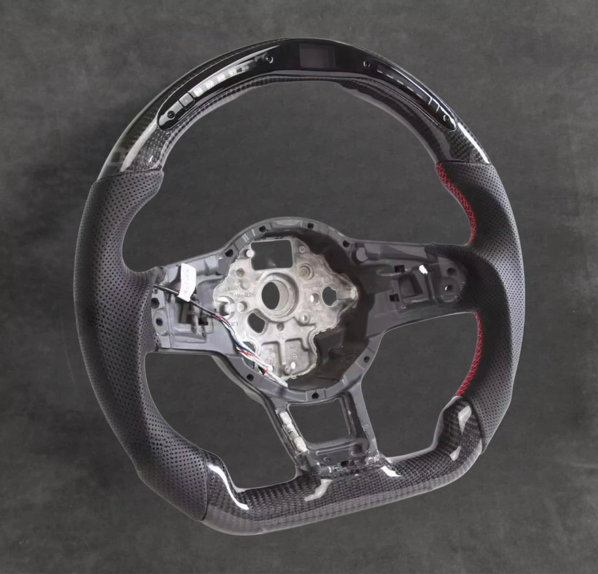 VW carbon fiber steering wheel by Europa Customs