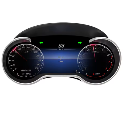 Mercedes digital instrument cluster by Europa Customs