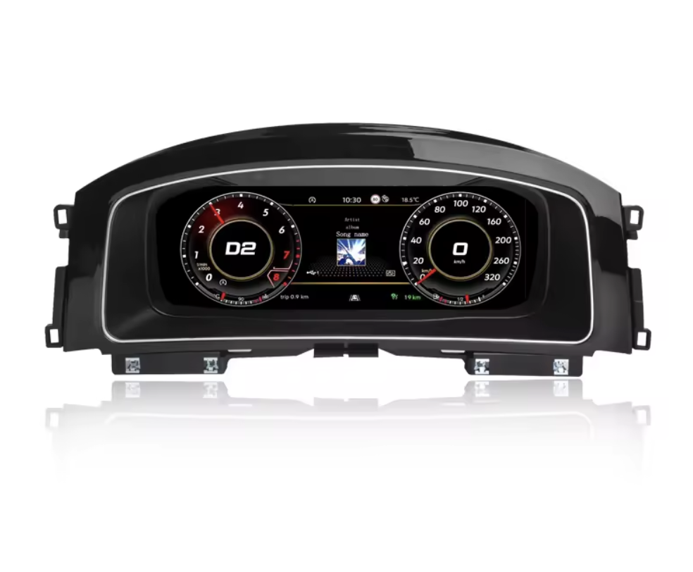VW digital instrument cluster by Europa Customs