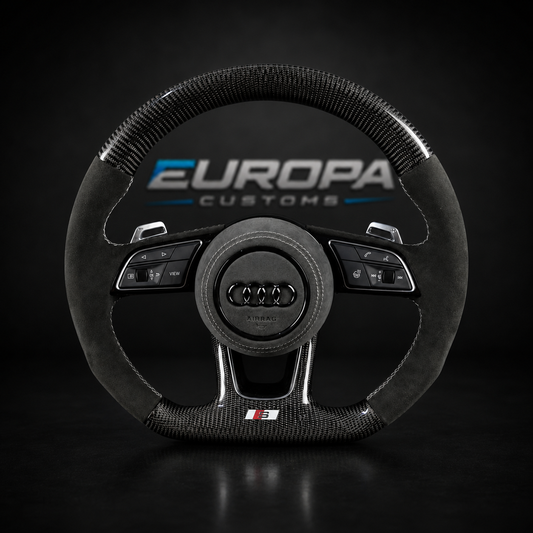 Audi Carbon Fiber Alcantara Steering Wheel for A4 A5 Q5 S4 S5 SQ5 RS4 RS5