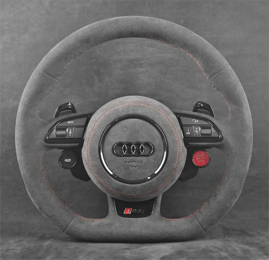 Audi carbon fiber steering wheel by Europa Customs
