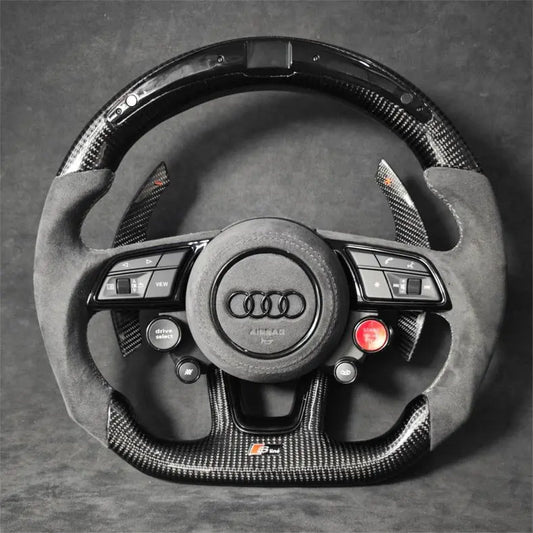 Audi carbon fiber steering wheel by Europa Customs