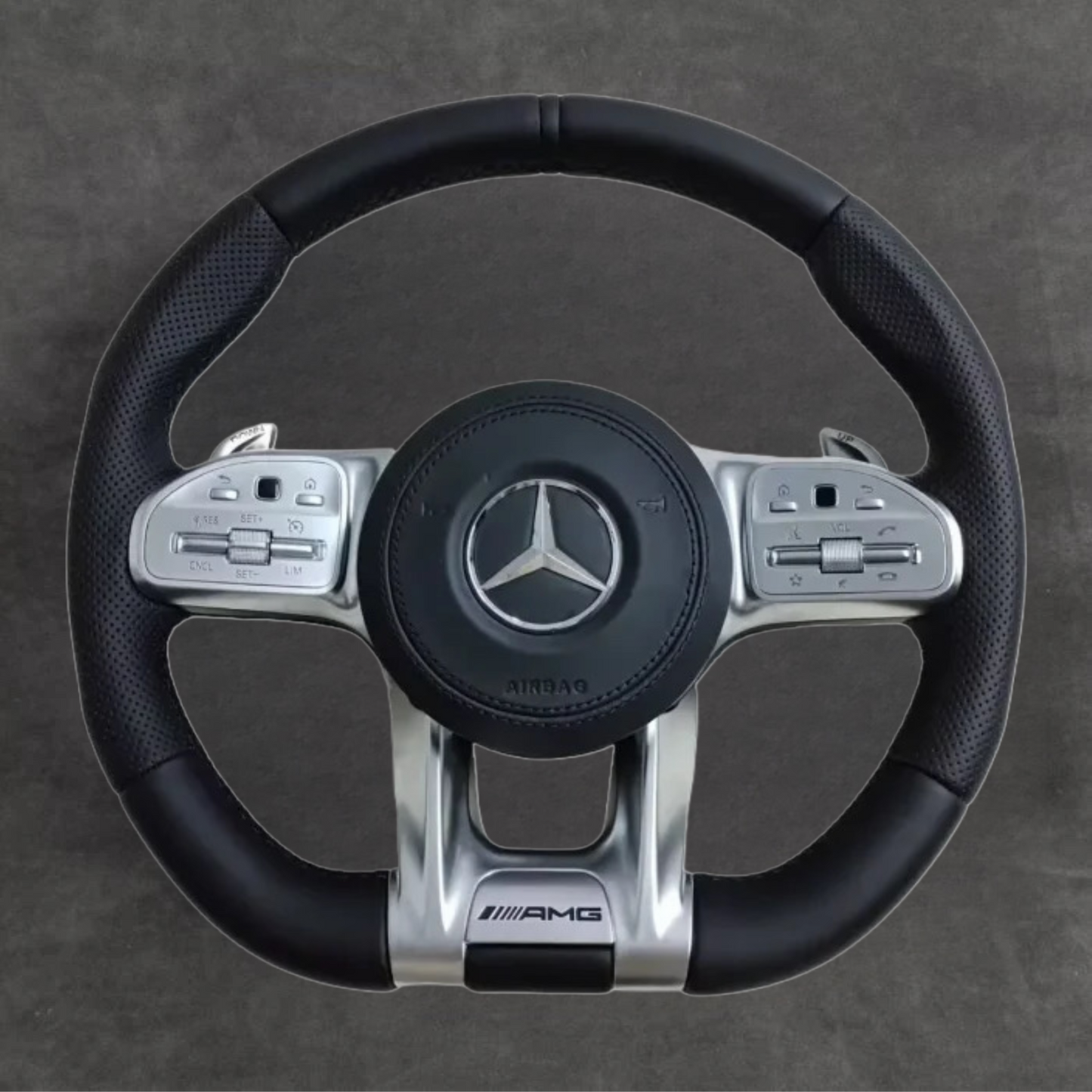 Mercedes carbon fiber steering wheel by Europa Customs