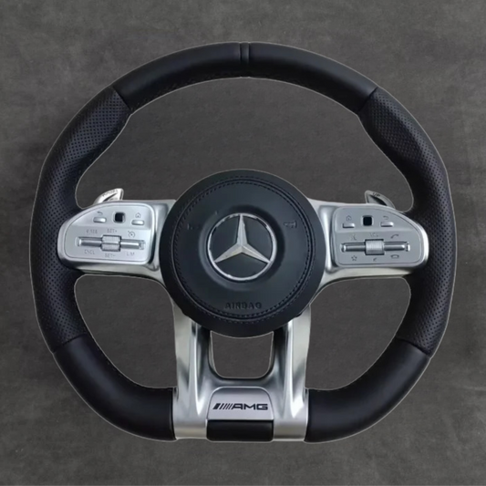 Mercedes carbon fiber steering wheel by Europa Customs