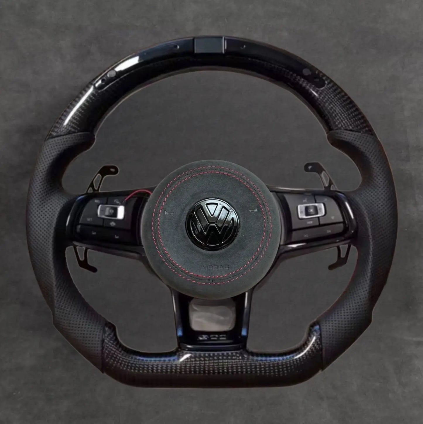 VW carbon fiber steering wheel by Europa Customs