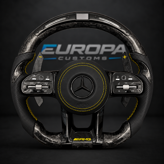 LED Forged Carbon AMG Performance Steering Wheel