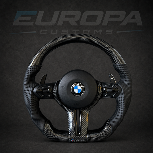 Carbon Fiber Steering Wheel E& F-Series EUROPA CUSTOMS