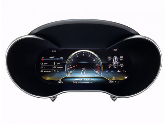 Mercedes digital instrument cluster by Europa Customs