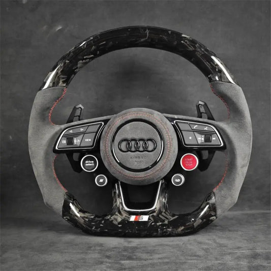 Audi carbon fiber steering wheel by Europa Customs