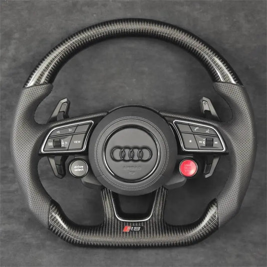 Audi carbon fiber steering wheel by Europa Customs