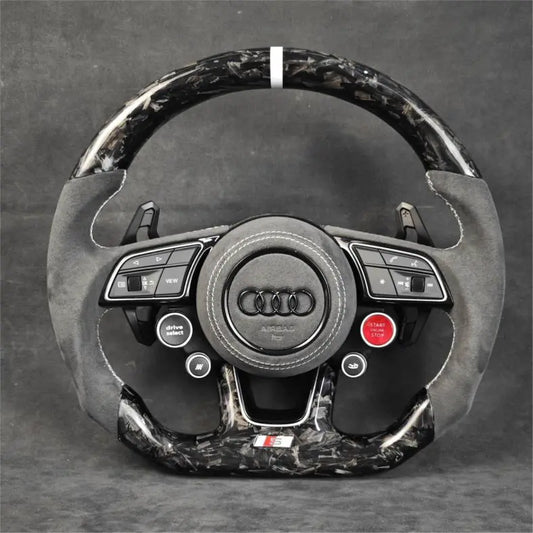 Audi carbon fiber steering wheel by Europa Customs