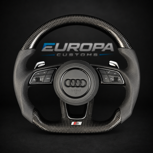 Audi Carbon Fiber Leather Steering Wheel for A4 A5 Q5 S4 S5 SQ5 RS4 RS5