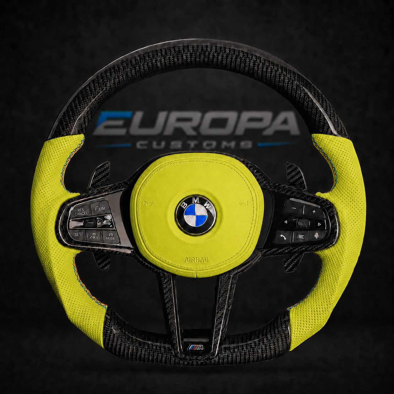 Carbon Fiber Steering Wheel Leather G-Series F91/F92/ F93/F95/F96/F90 LCI/F87 LCI EUROPA CUSTOMS