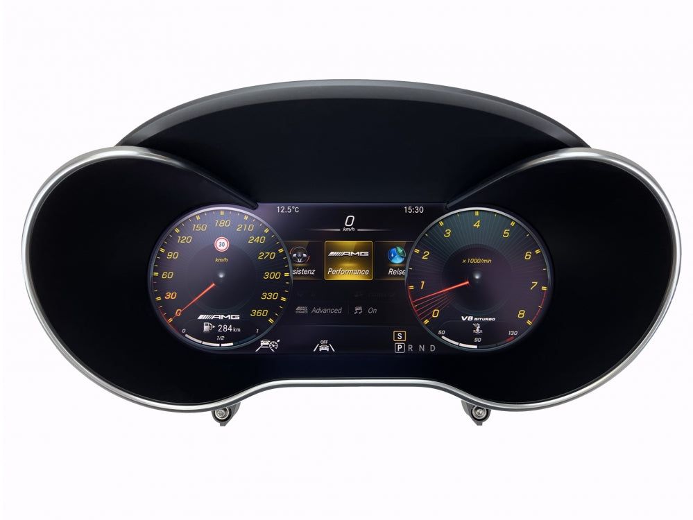 Mercedes digital instrument cluster by Europa Customs