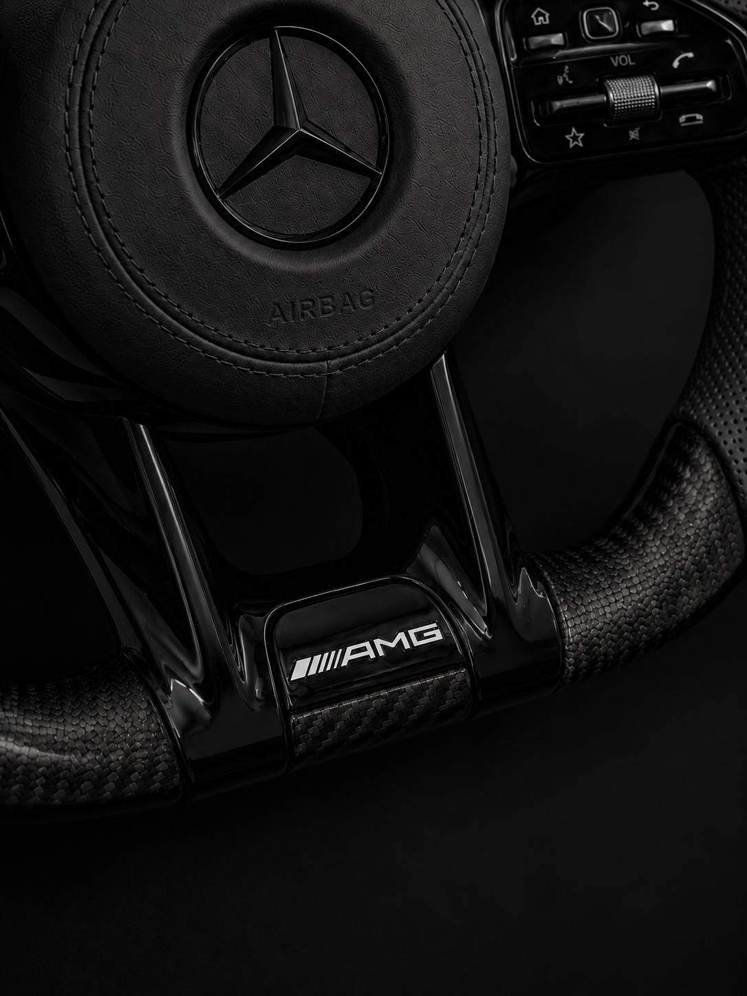 Carbon Fiber AMG Performance Steering Wheel EUROPA CUSTOMS
