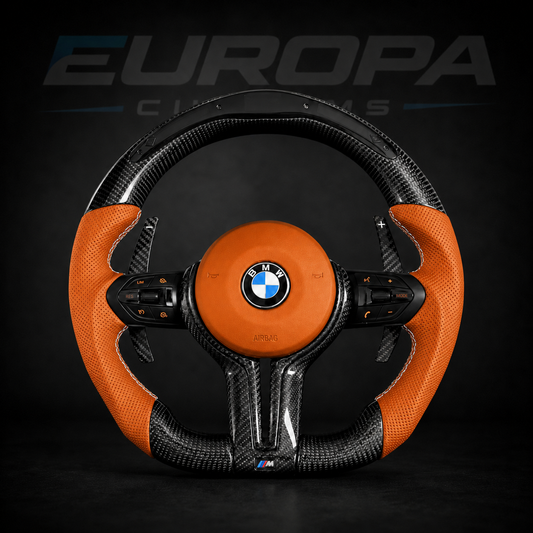 M-Performance LED Carbon Fiber Steering Wheel Leather E& F-Series EUROPA CUSTOMS