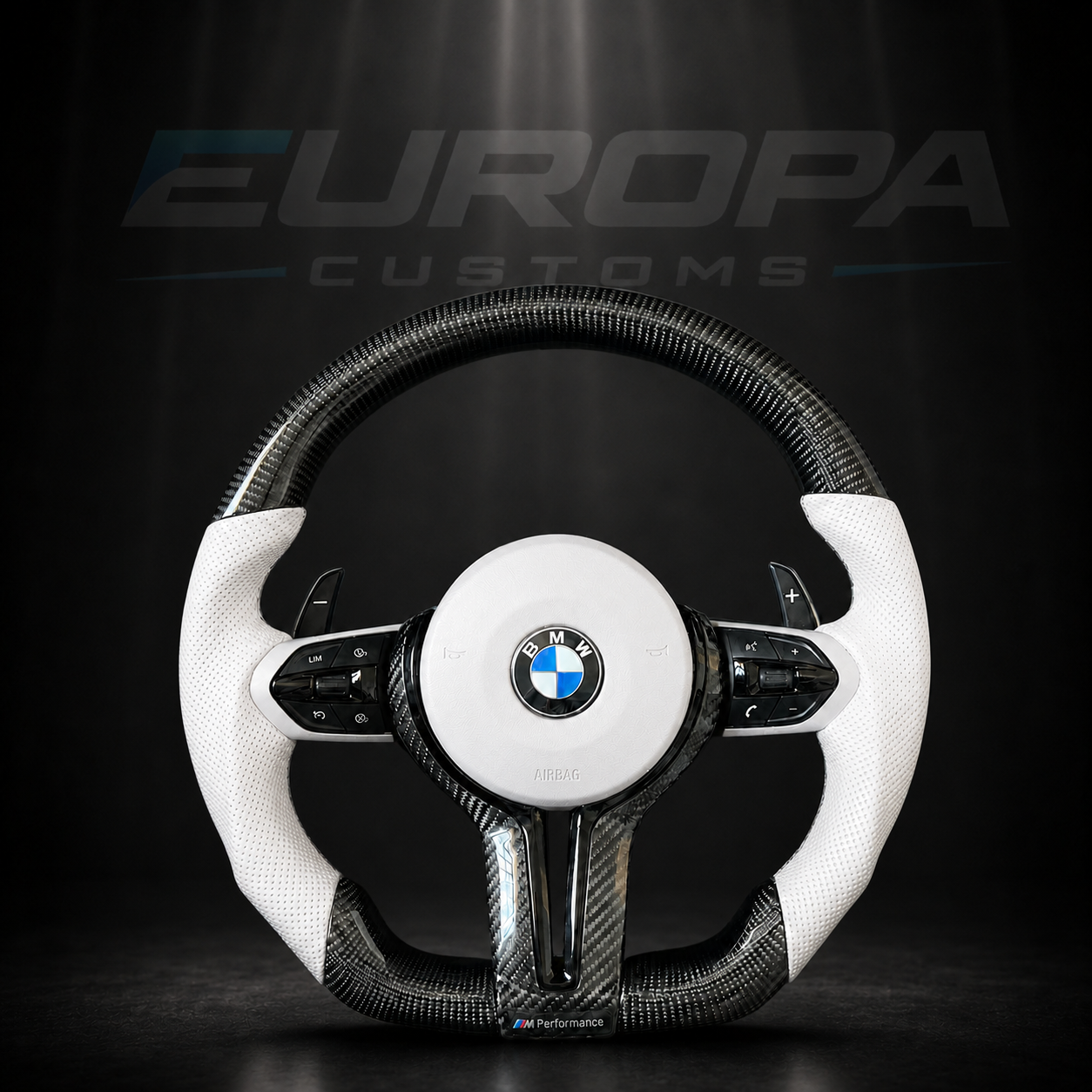 Carbon Fiber Steering Wheel E& F-Series EUROPA CUSTOMS