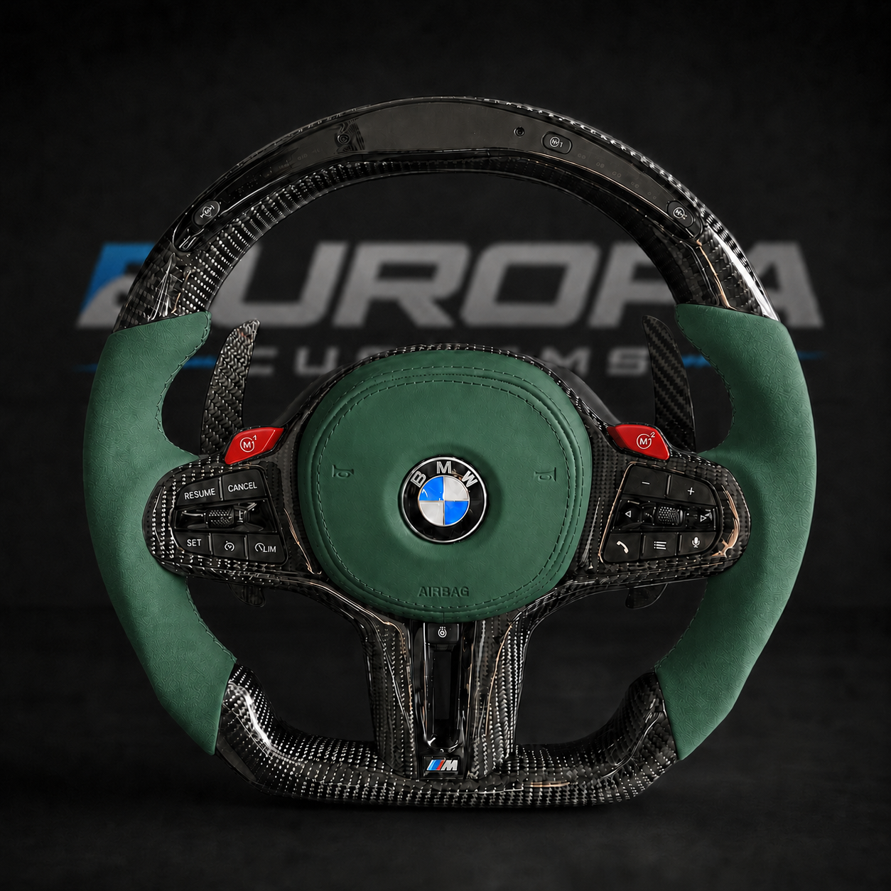 LED Carbon Fiber Steering Wheel G-Series F91/ F92/ F93/F95/F96/F90 LCI/F87 LCI EUROPA CUSTOMS
