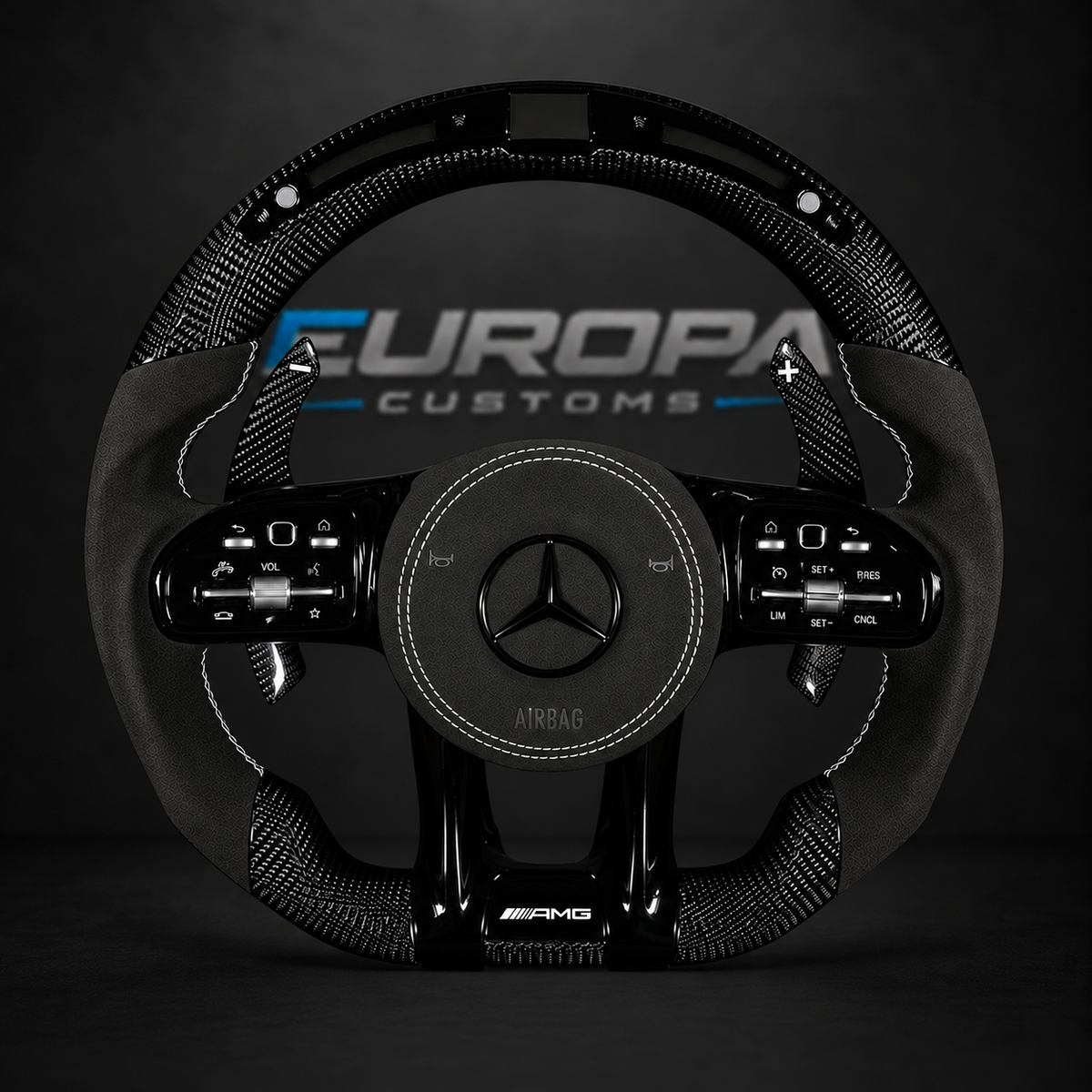 LED Carbon Fiber AMG Performance Steering Wheel