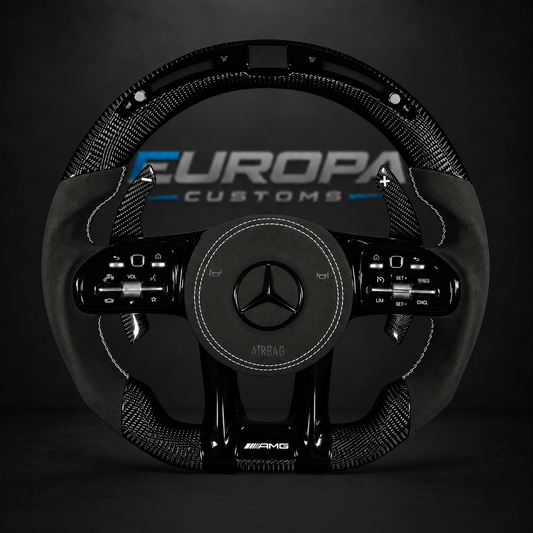 LED Carbon Fiber AMG Performance Steering Wheel