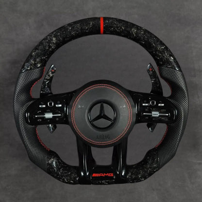 Mercedes carbon fiber steering wheel by Europa Customs
