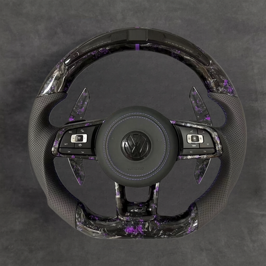 VW carbon fiber steering wheel by Europa Customs