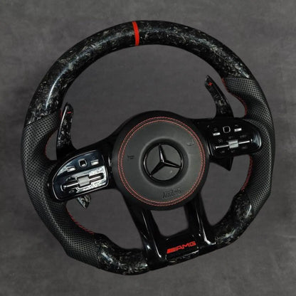 Mercedes carbon fiber steering wheel by Europa Customs