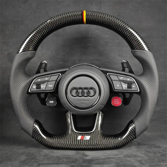 Audi carbon fiber steering wheel by Europa Customs