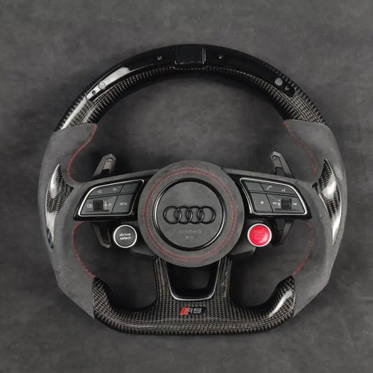 Audi carbon fiber steering wheel by Europa Customs