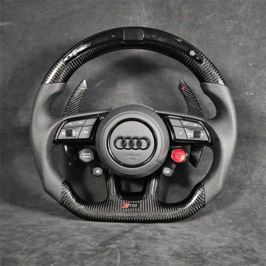 Audi carbon fiber steering wheel by Europa Customs