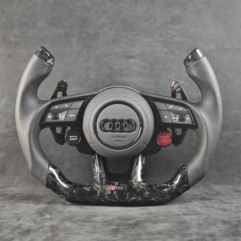 Audi carbon fiber steering wheel by Europa Customs