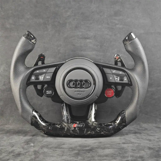 Audi carbon fiber steering wheel by Europa Customs