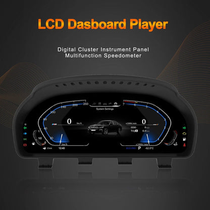 BMW digital instrument cluster by Europa Customs