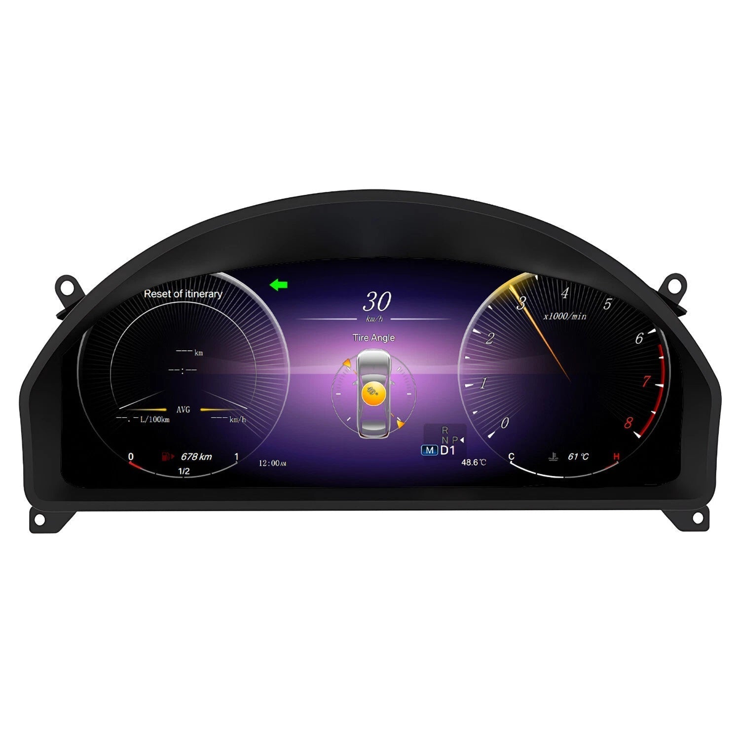 Mercedes digital instrument cluster by Europa Customs